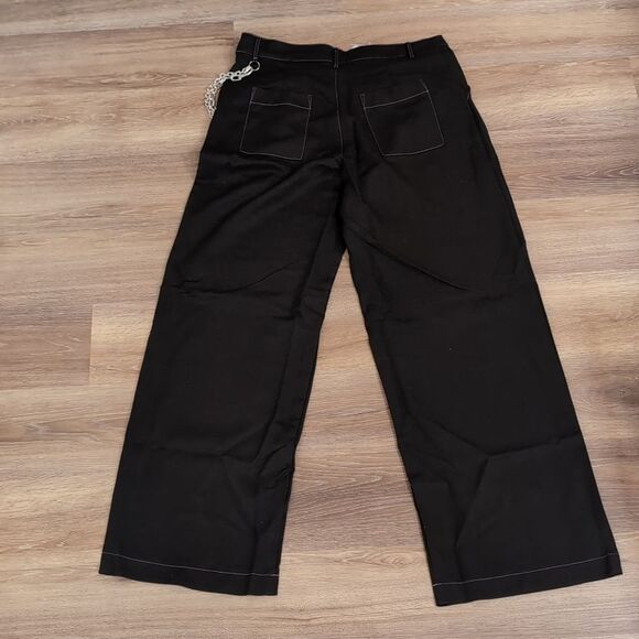 The Ragged Priest The Drop Out Wide Leg Chains Pants Sz 12 NWT - Picture 3 of 12